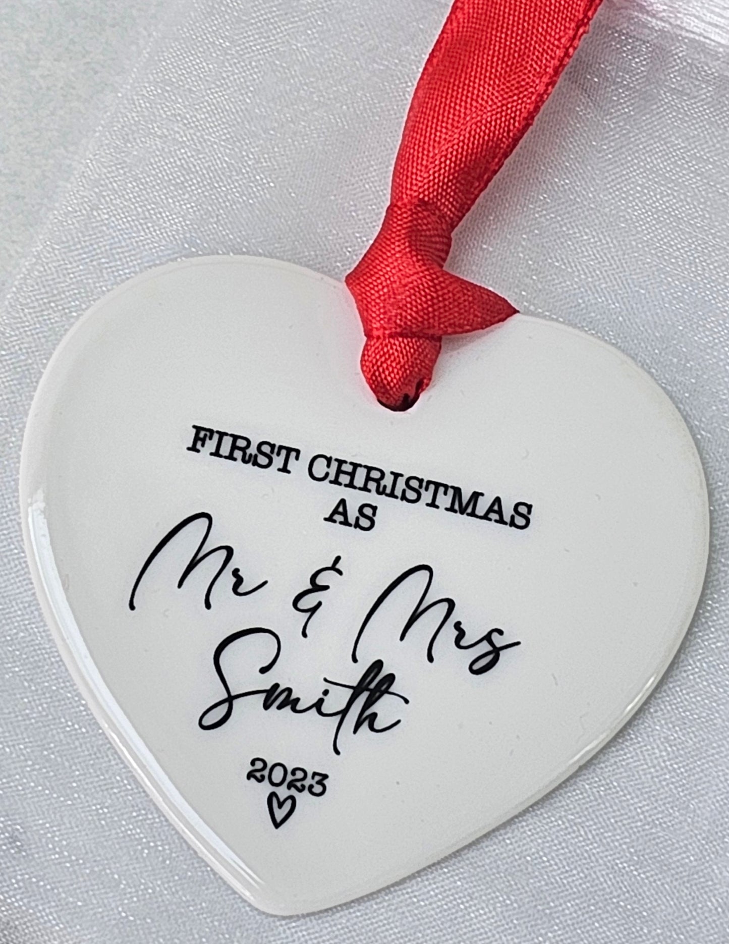 First Christmas as...Ceramic Bauble