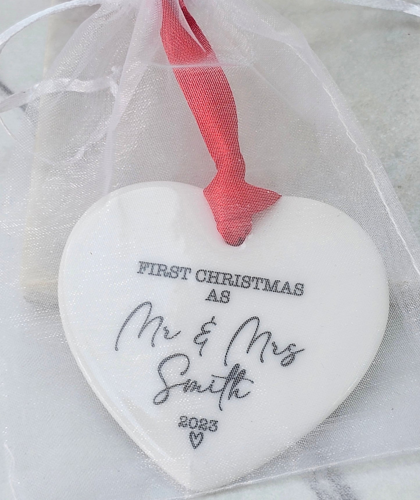 First Christmas as...Ceramic Bauble