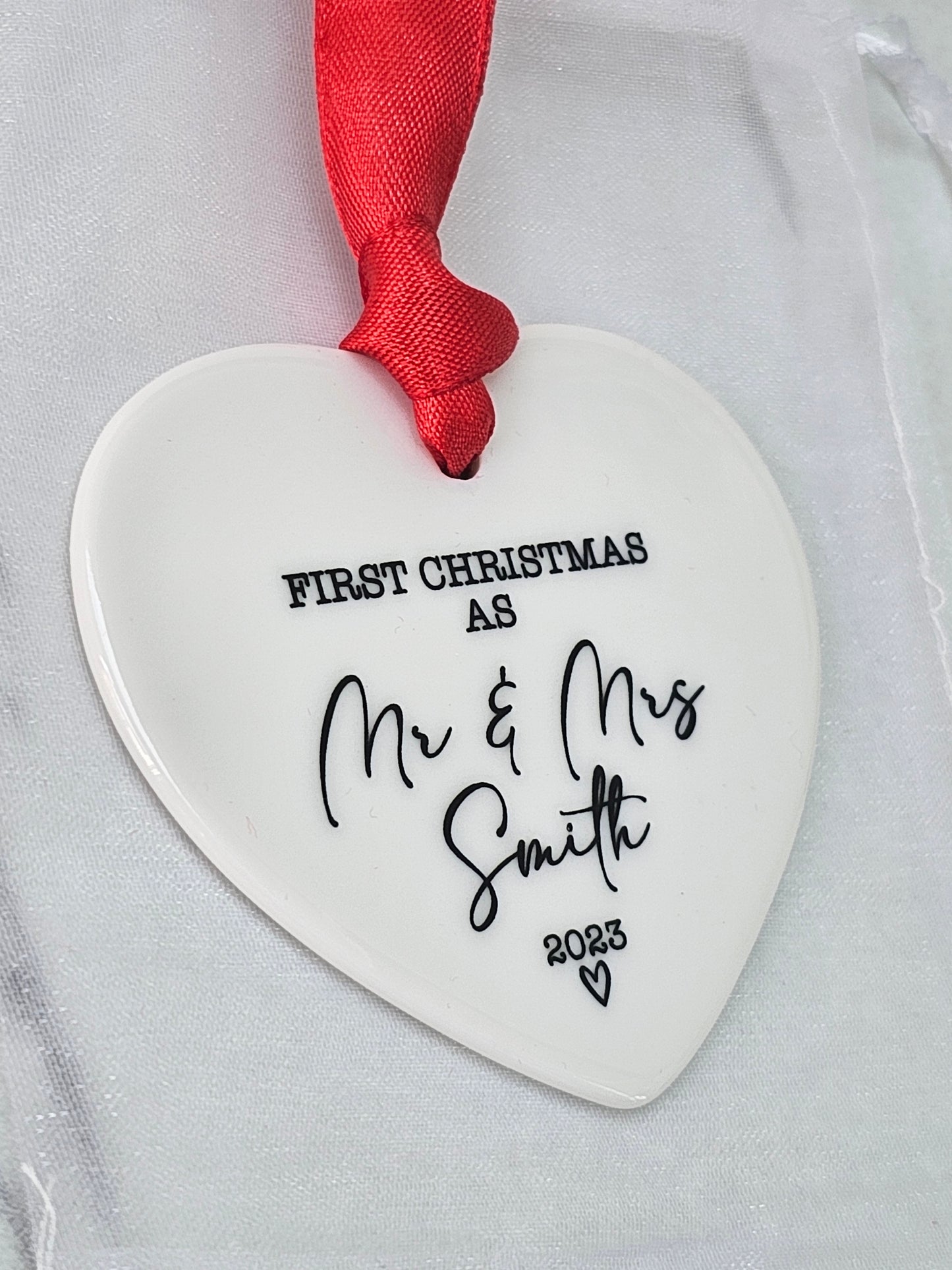 First Christmas as...Ceramic Bauble