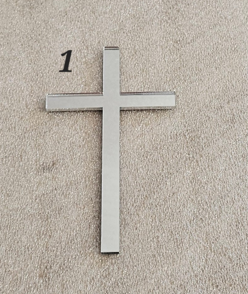 Acrylic cross charm