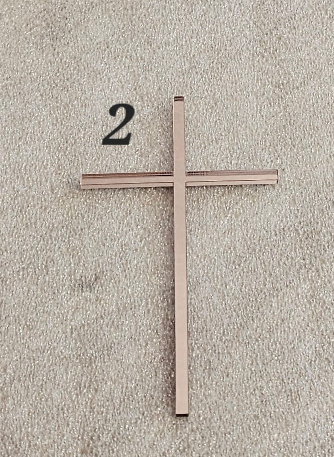 Acrylic cross charm