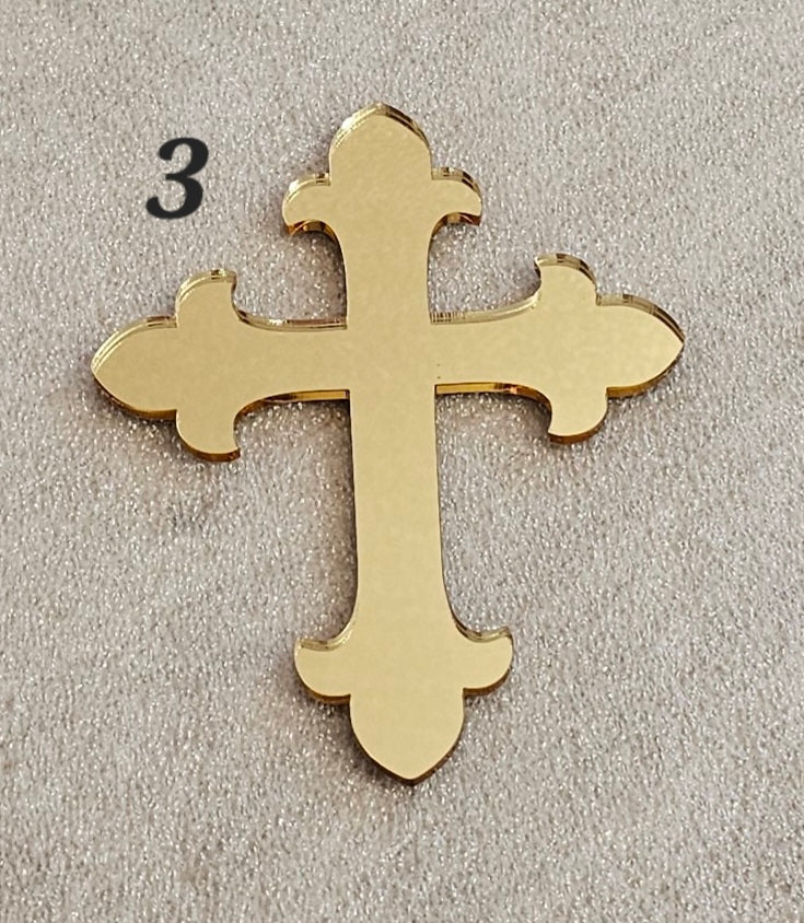 Acrylic cross charm