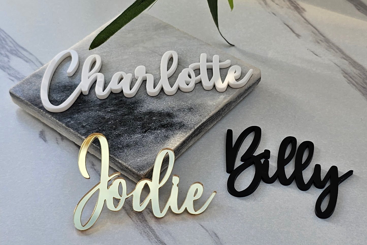 Acrylic Name Places - Font 3