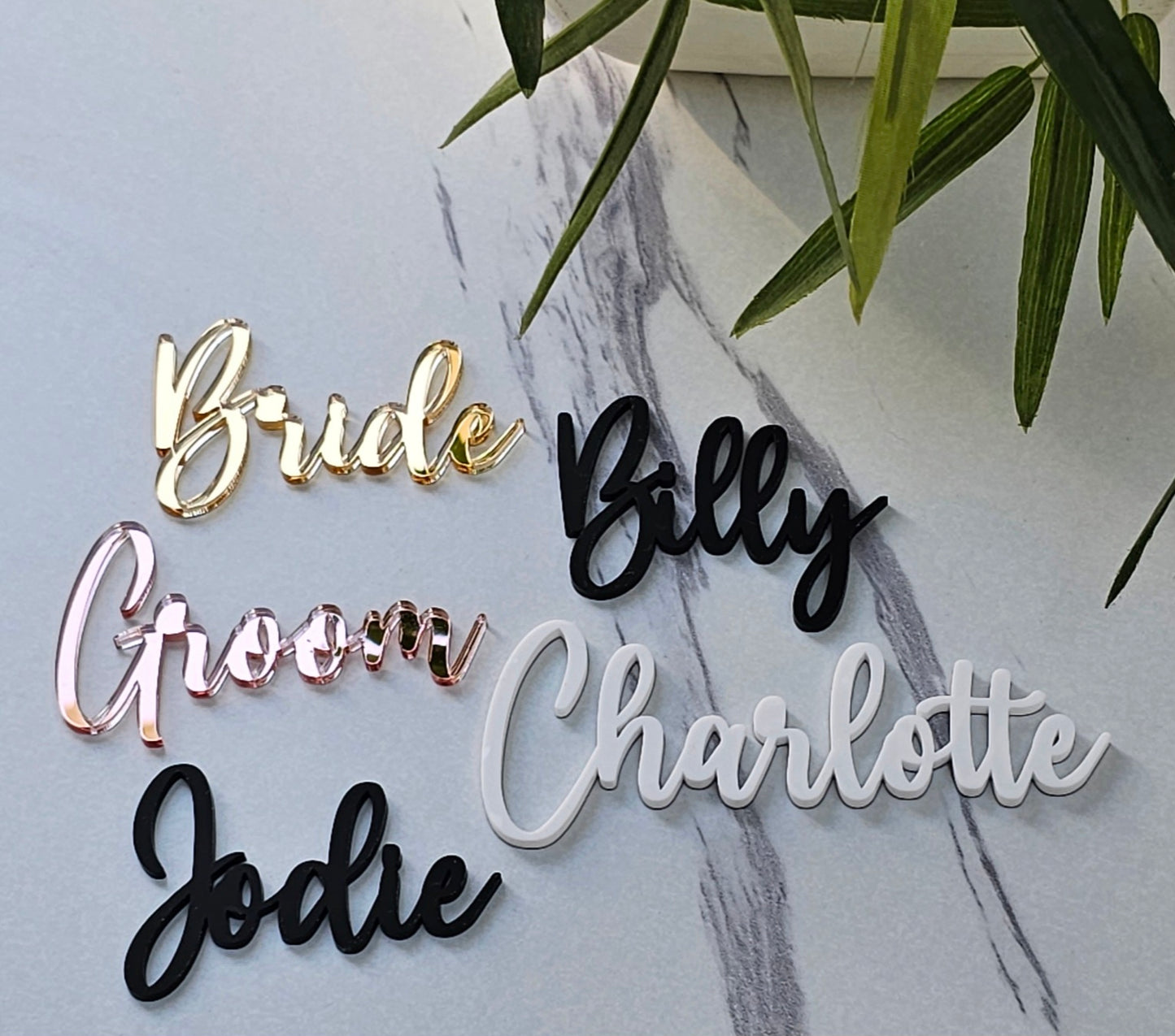 Acrylic Name Places - Font 3