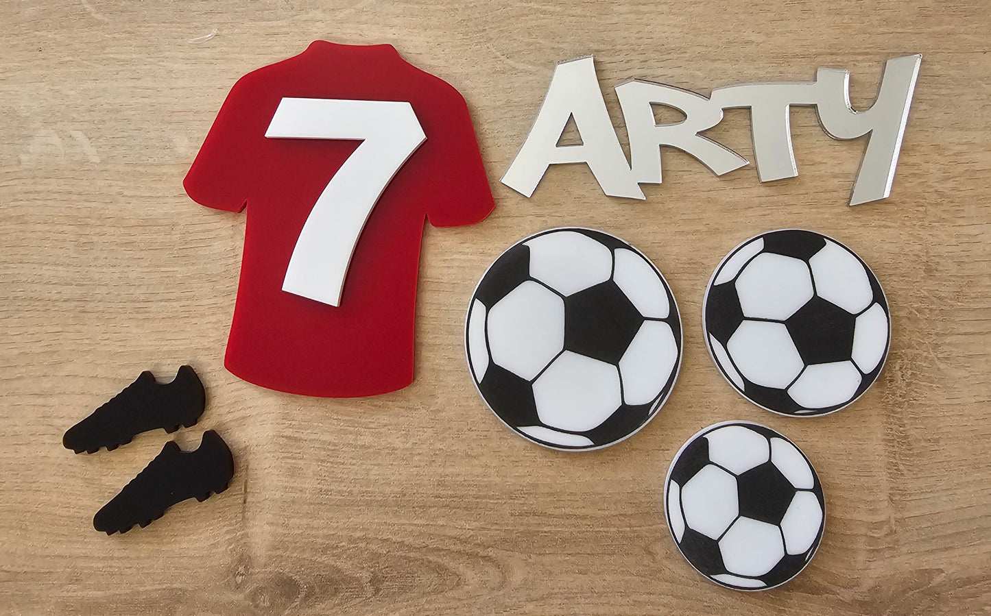 Football Cake Charm Set