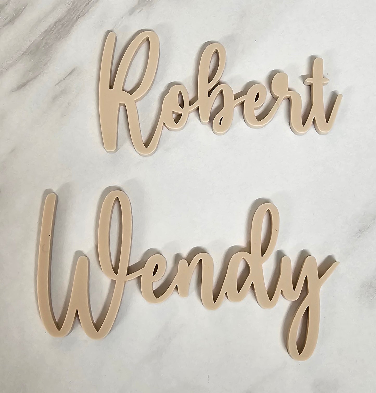 Acrylic Name Places - Font 3