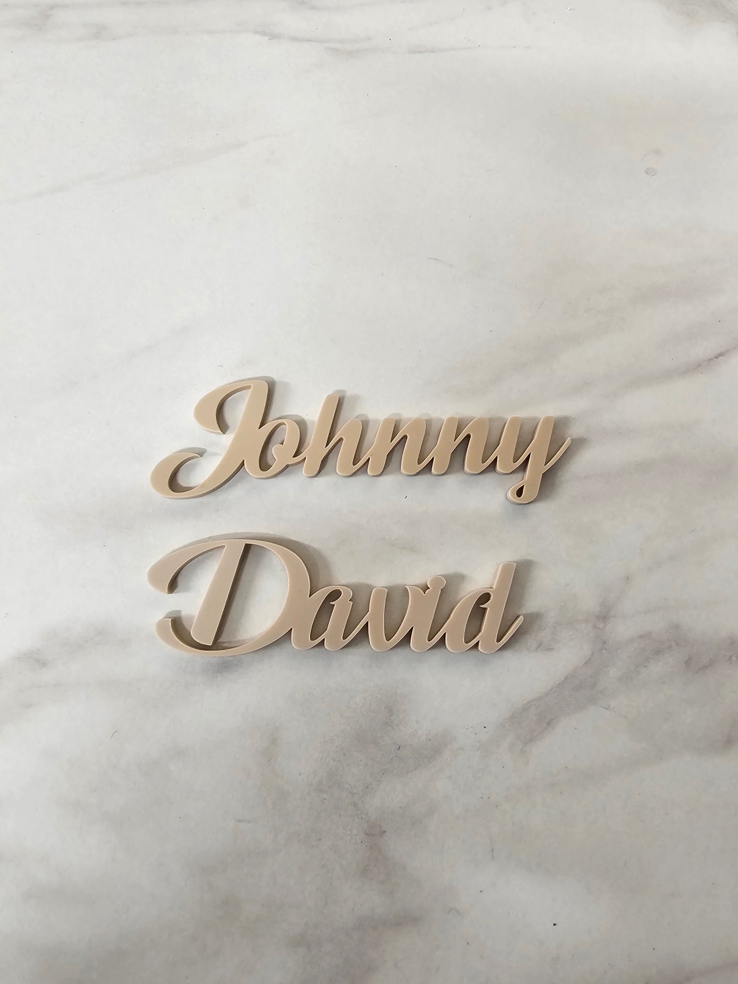 Acrylic Name Places - Font Style 1