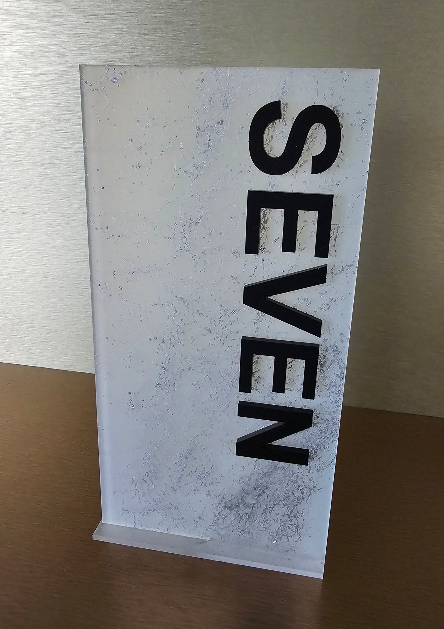 Marble effect table numbers