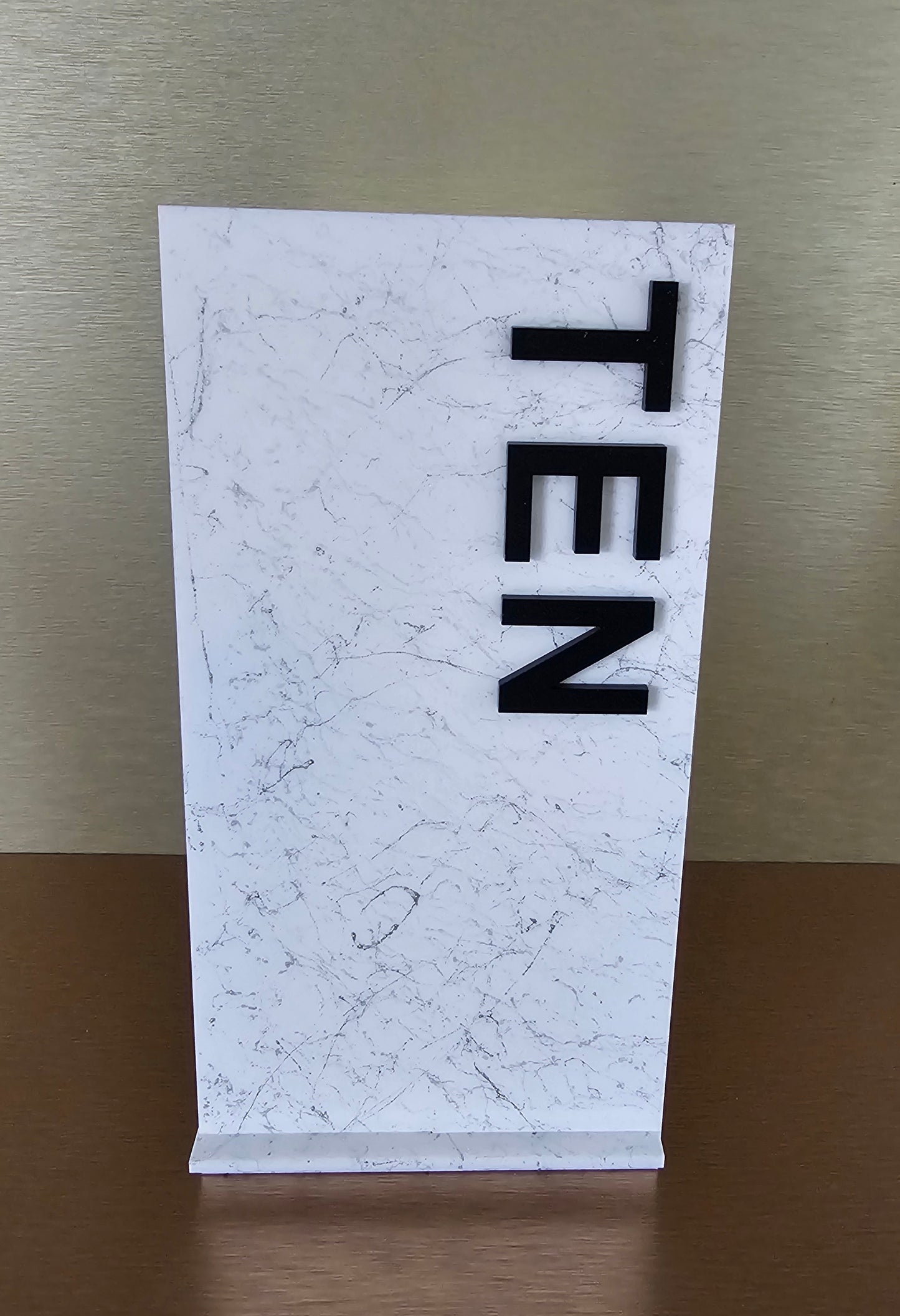 Marble effect table numbers
