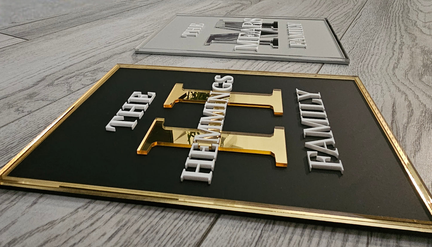 Family Name Plaque