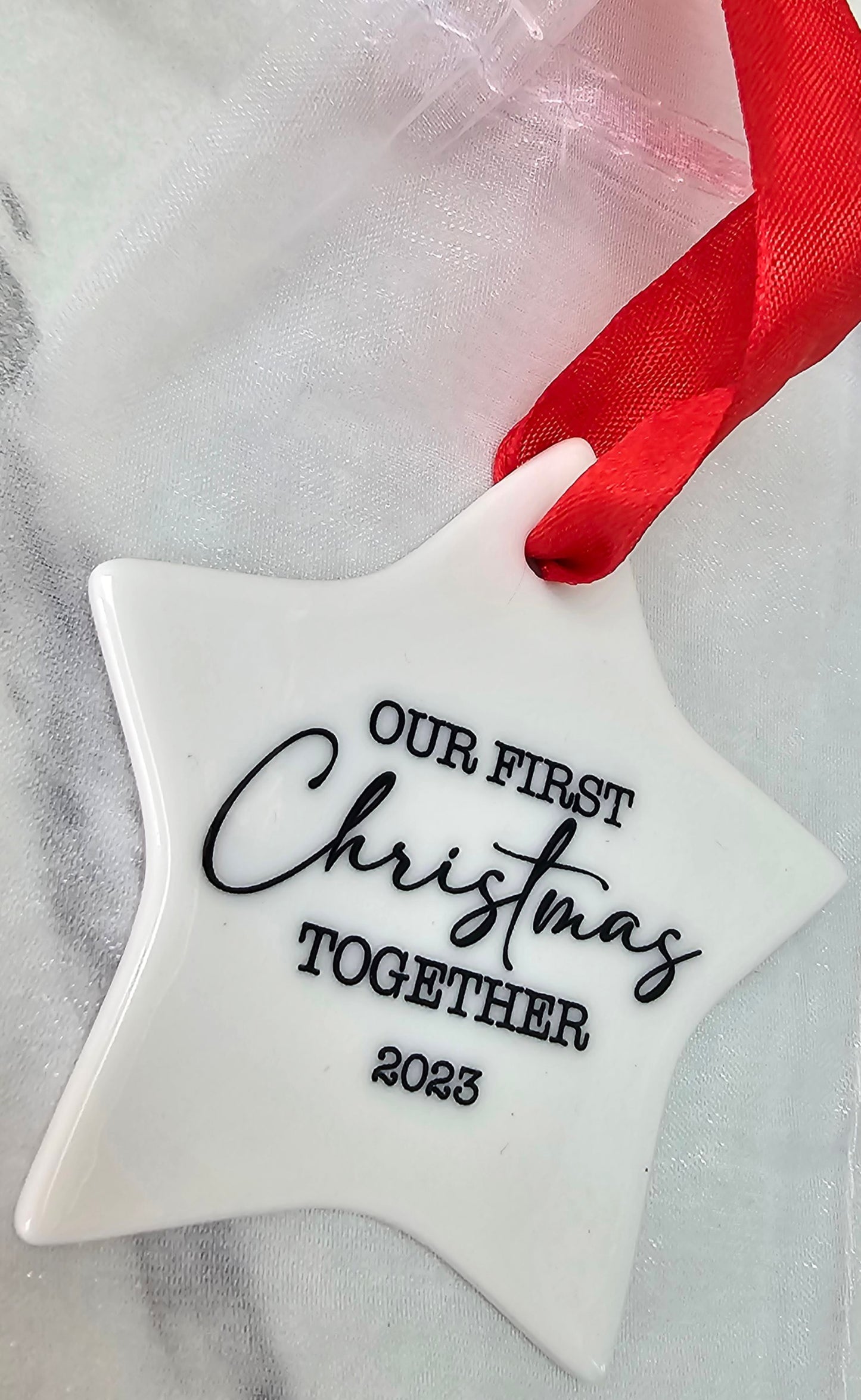 Our First Christmas Together Ceramic Bauble