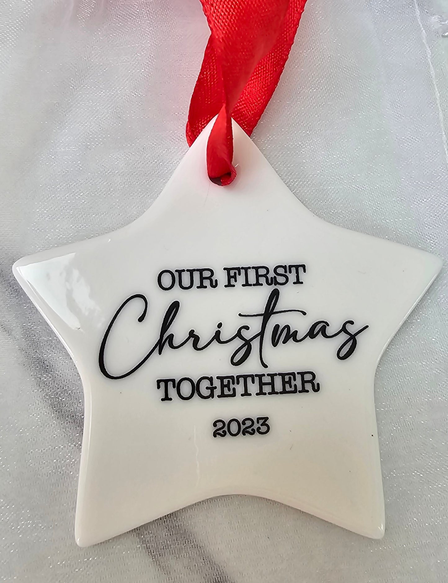 Our First Christmas Together Ceramic Bauble