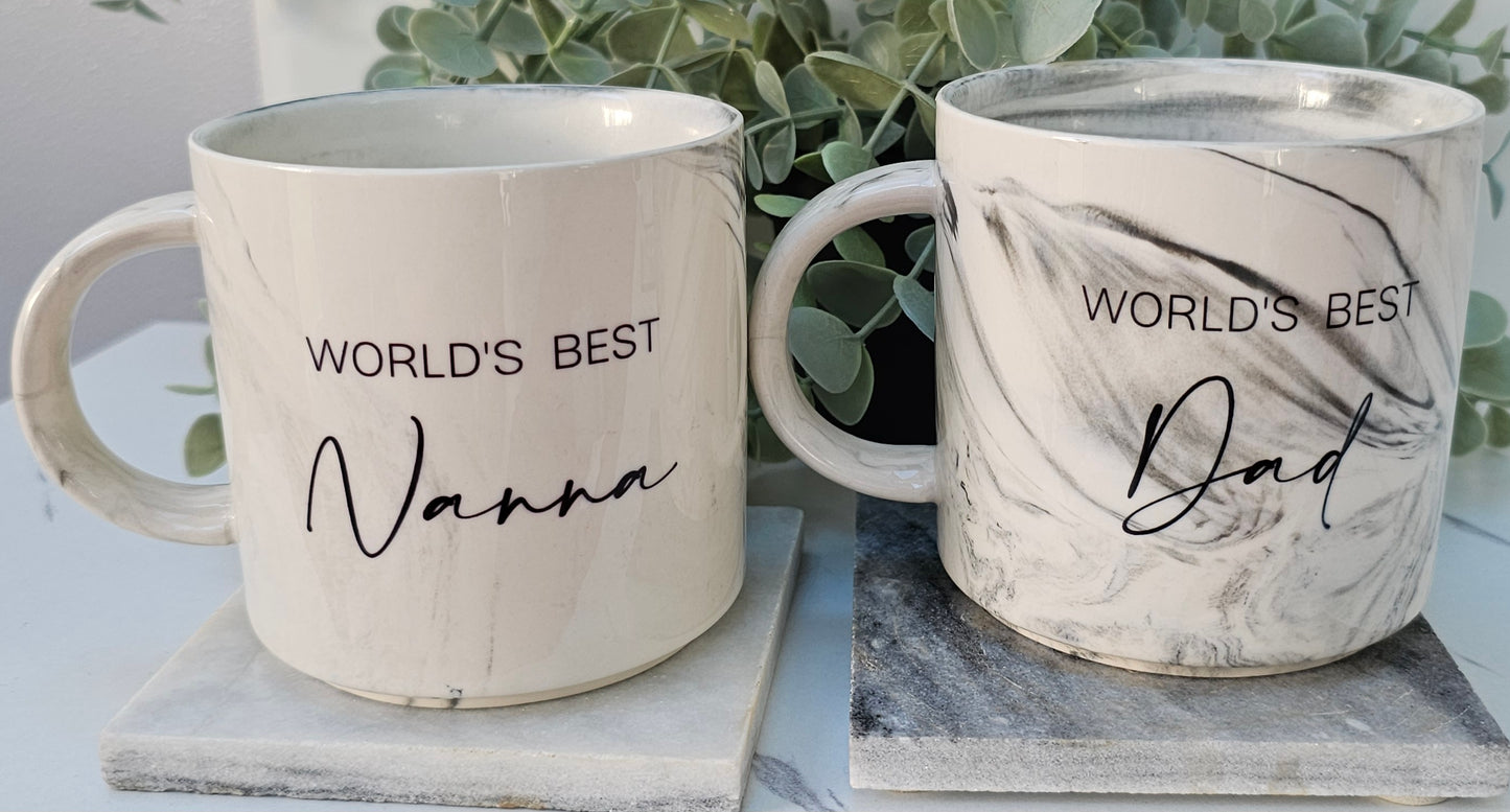 WORLD'S BEST....personalised mugs