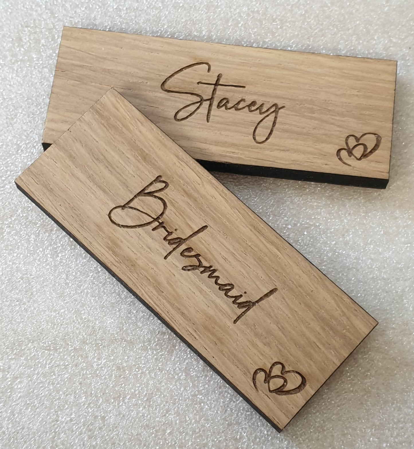 Rectangle Name Place With Small Hearts