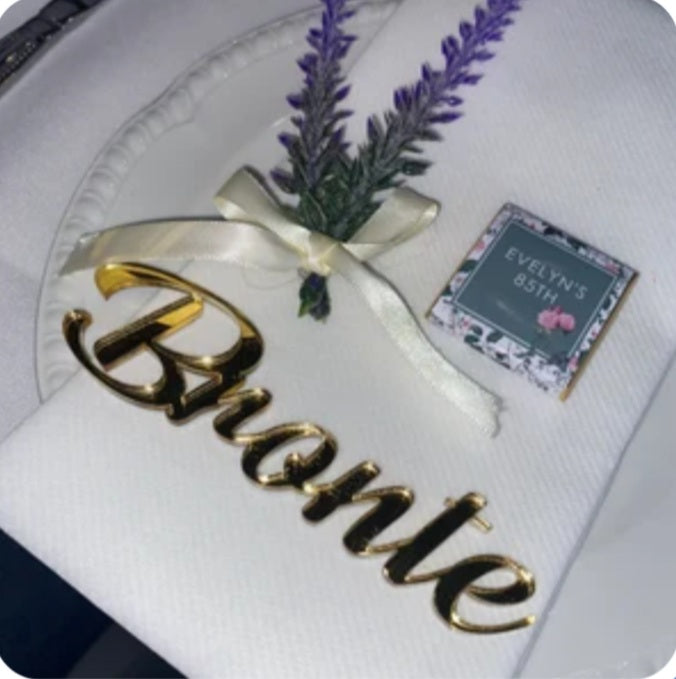 Acrylic Name Places - Font Style 1