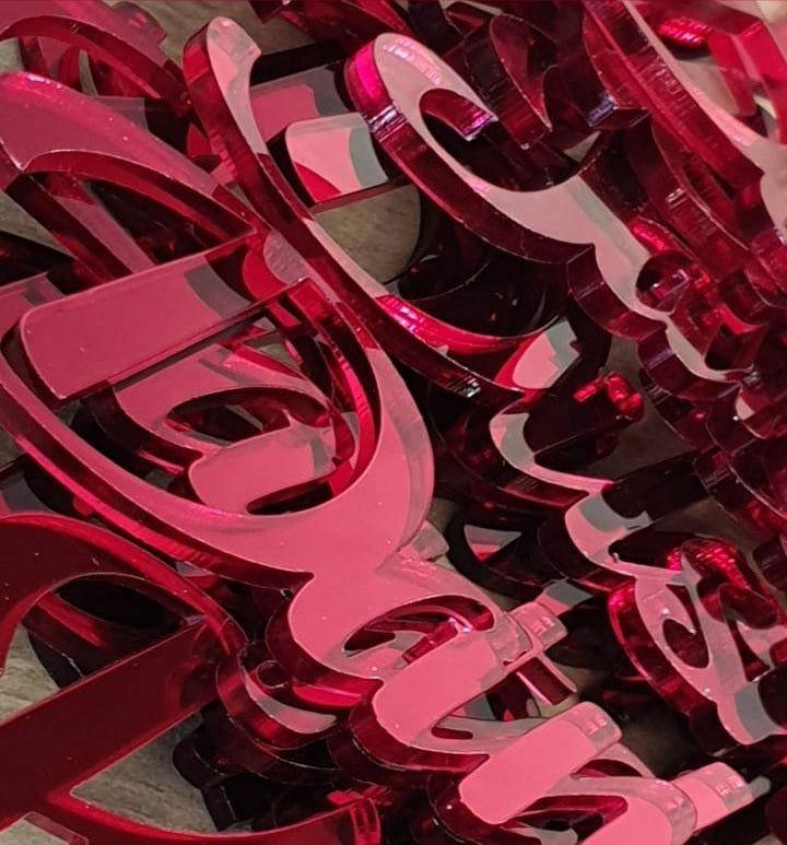 Acrylic Name Places - Font Style 1