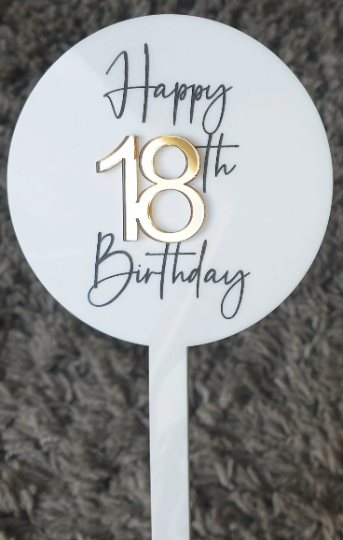 Happy Birthday Cake Topper