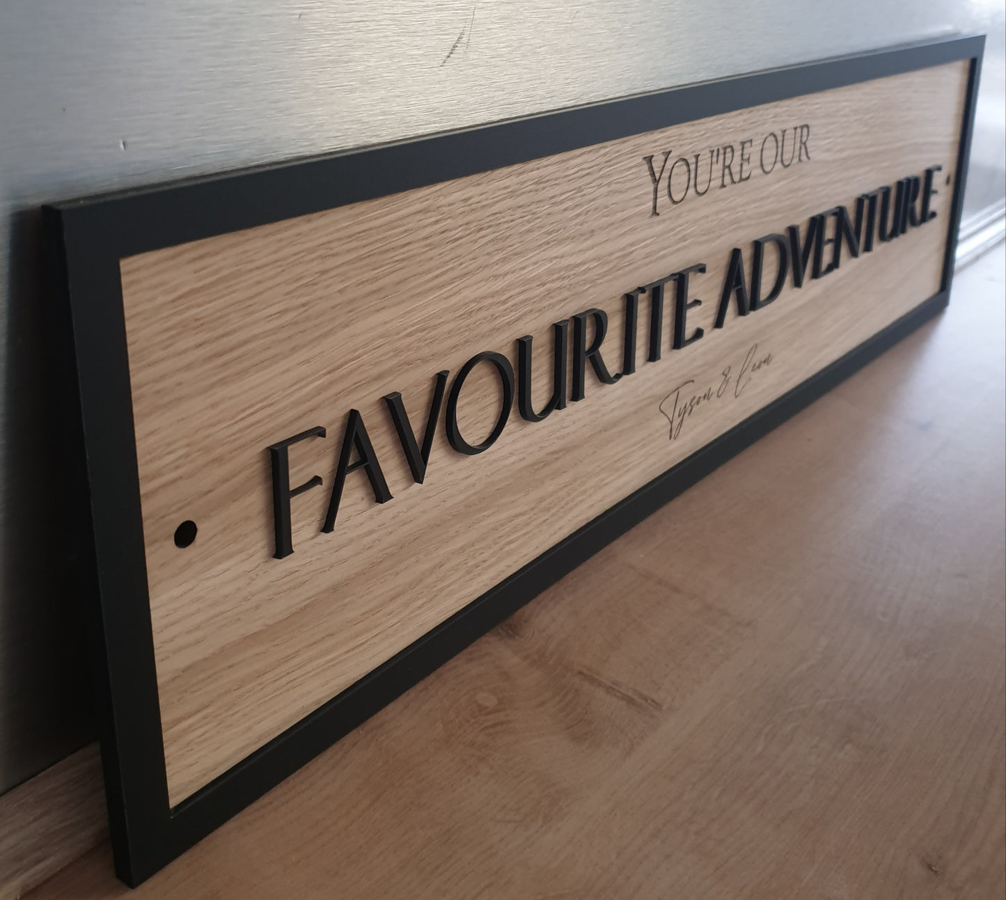 Wooden Adventure Sign