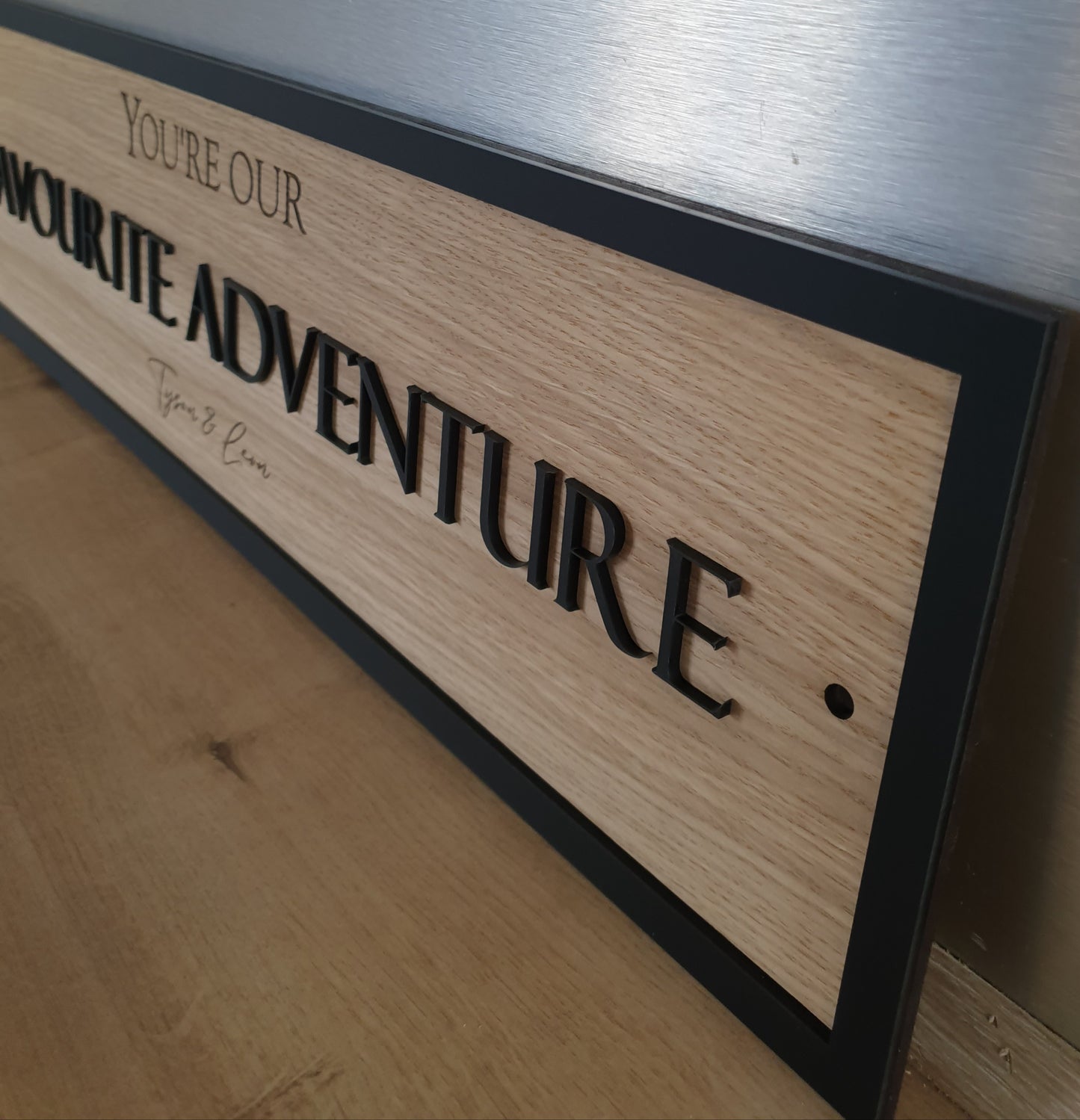 Wooden Adventure Sign