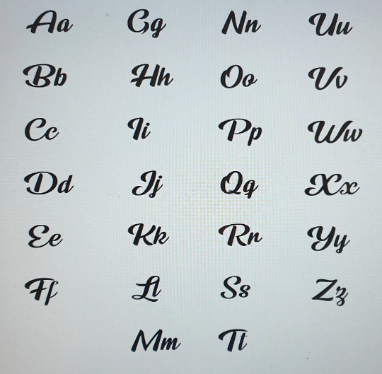 Acrylic Name Places - Font Style 1