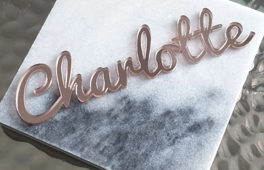 Acrylic Name Places - Font Style 2