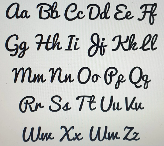 Acrylic Name Places - Font Style 2