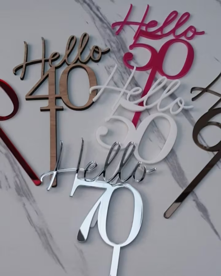 Milestone Cake Topper