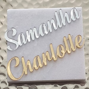 Acrylic Name Places - Font Style 1