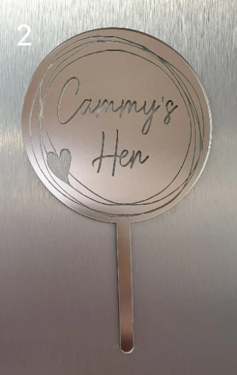 Personalised Round Cake Paddle