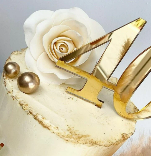 Large Number Cake Topper