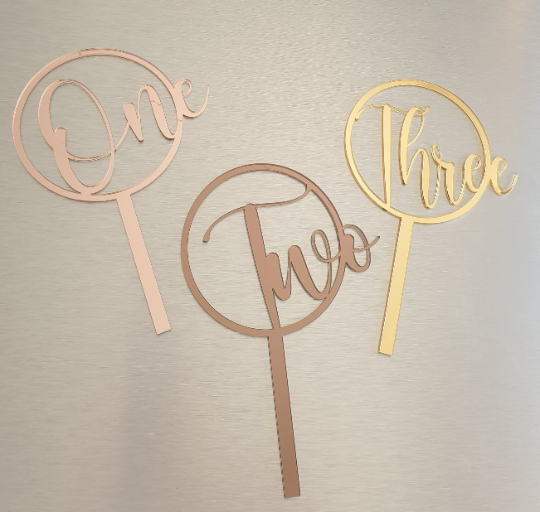Large Number Cake Topper