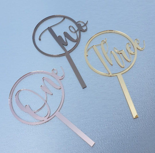 Large Number Cake Topper