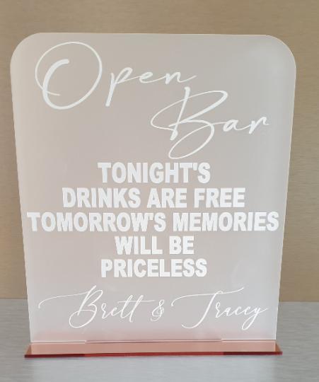 Open Bar Sign