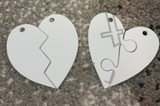 Acrylic Keyring Blanks