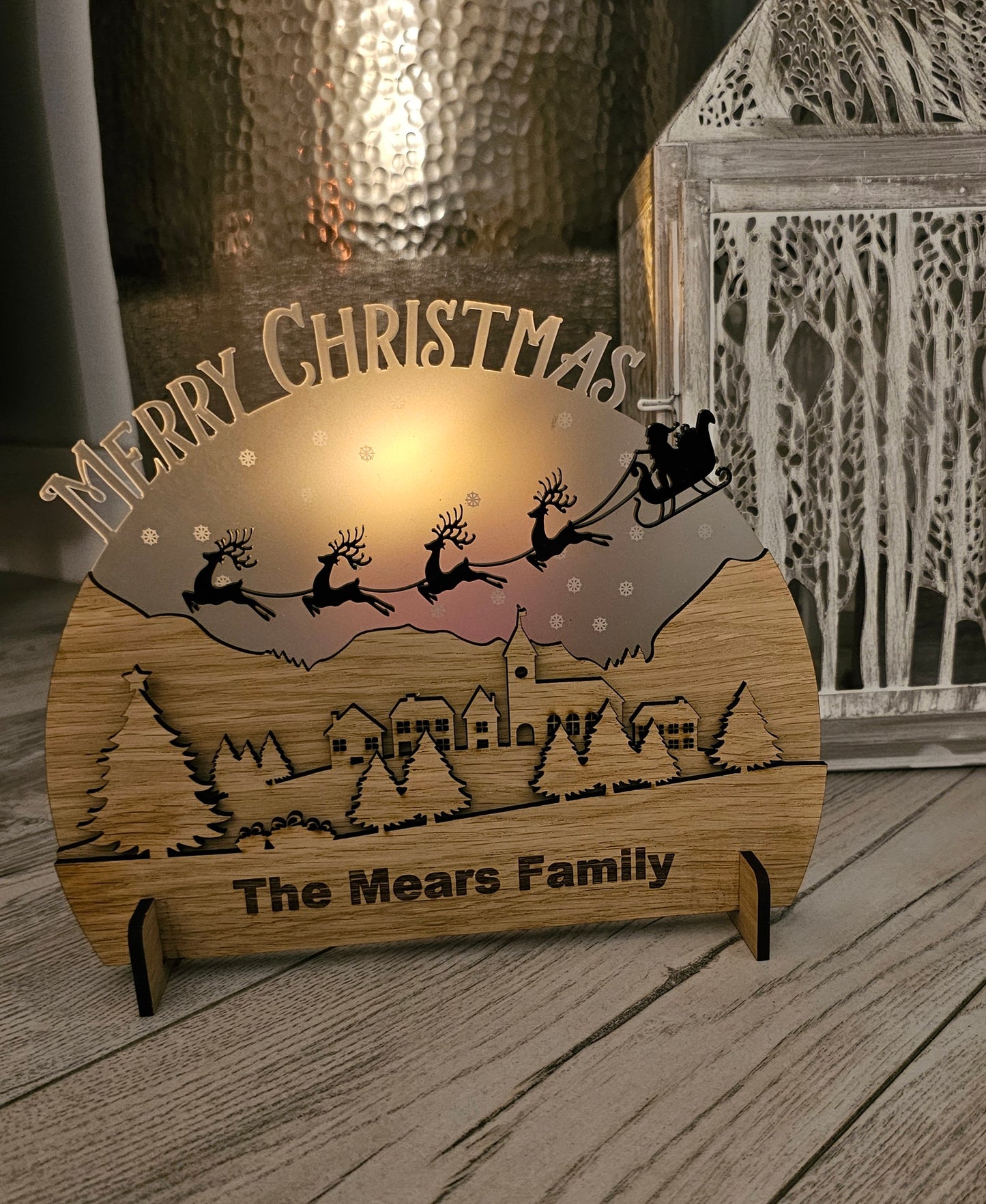 Personalised Wooden Christmas Sign