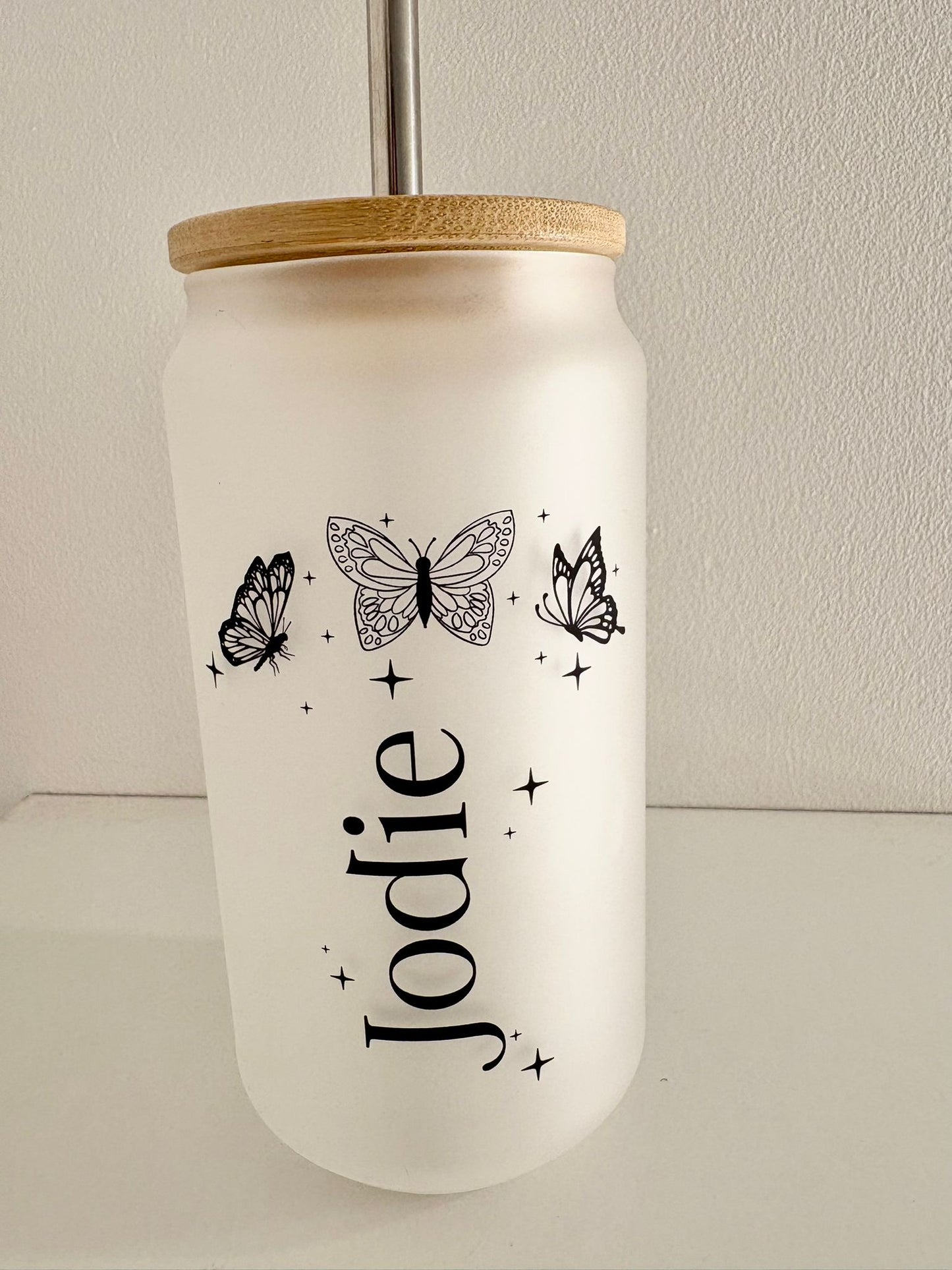 Personalised Frosted Glass Tumbler
