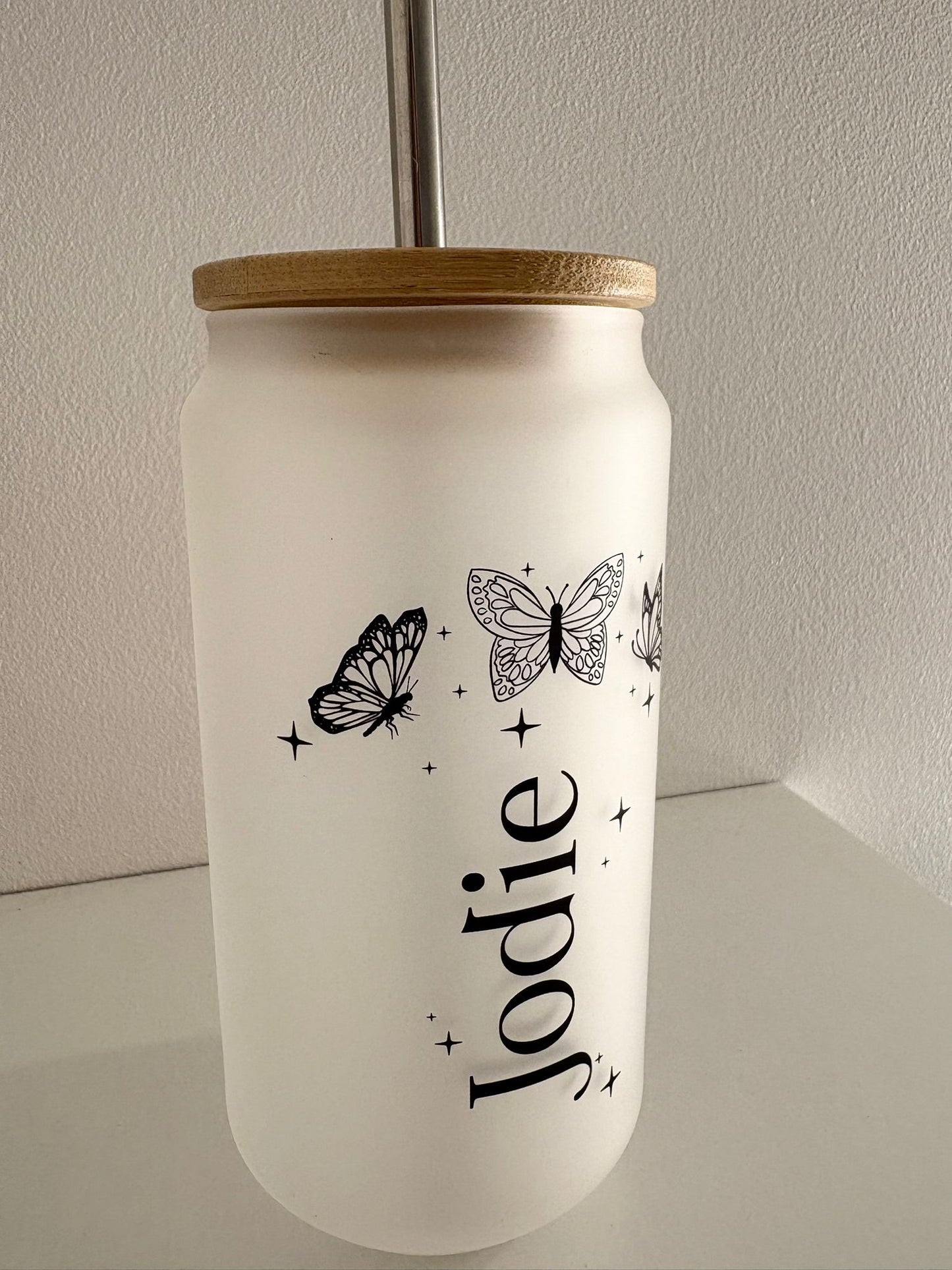 Personalised Frosted Glass Tumbler