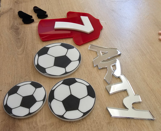 Football Cake Charm Set