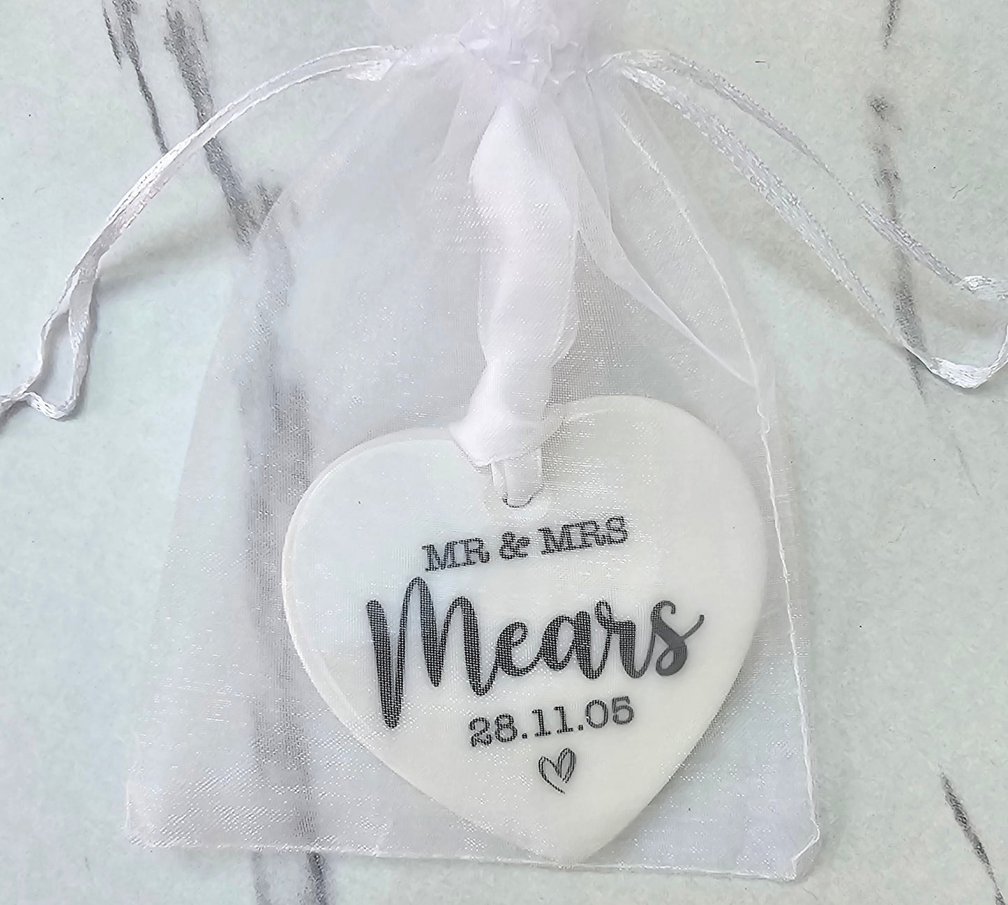 Ceramic Wedding Gift Tag