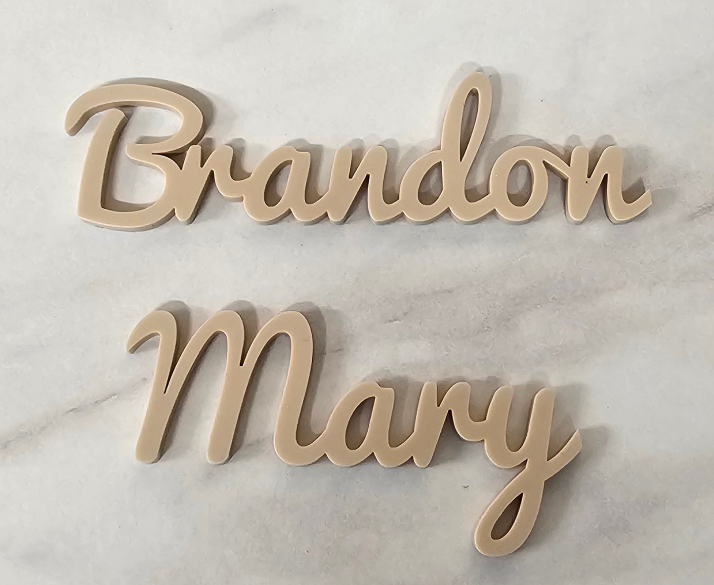 Acrylic Name Places - Font Style 2
