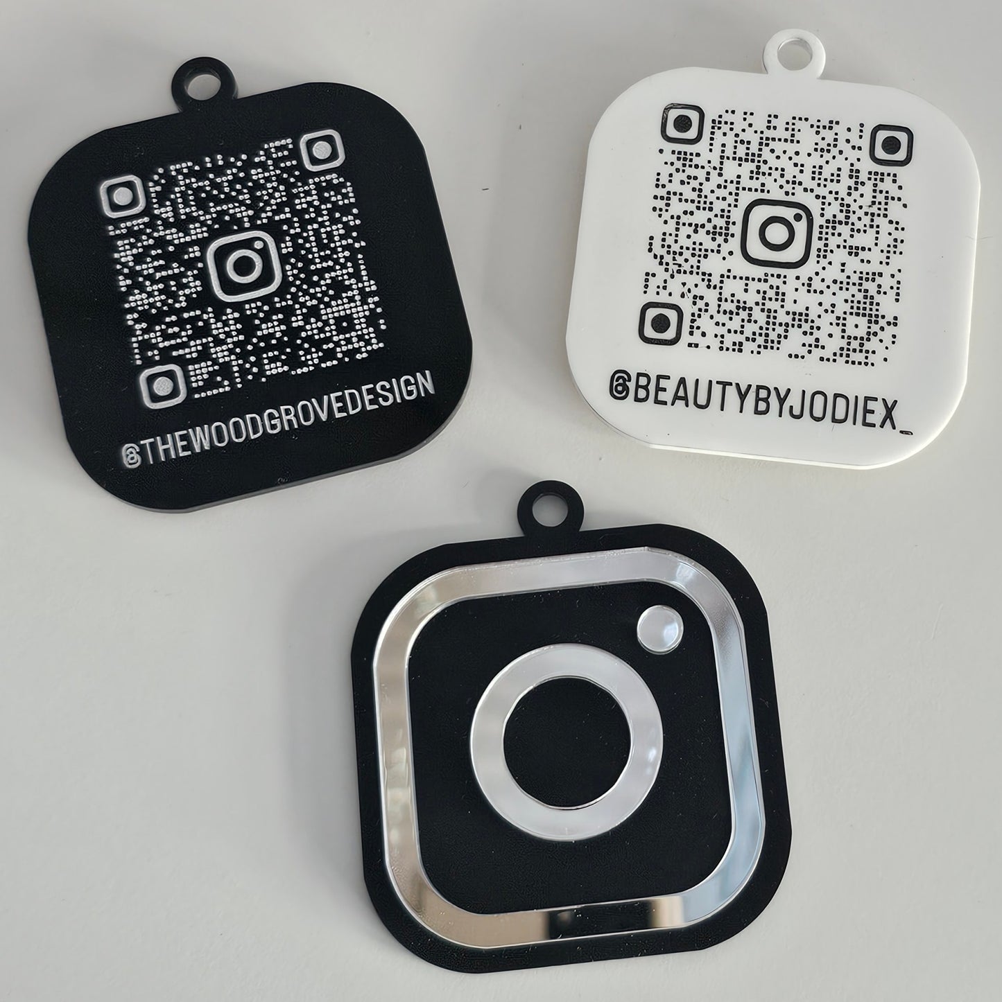 QR code keyring