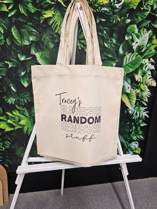 Custom Name Tote Bag - Name Shopping Bag