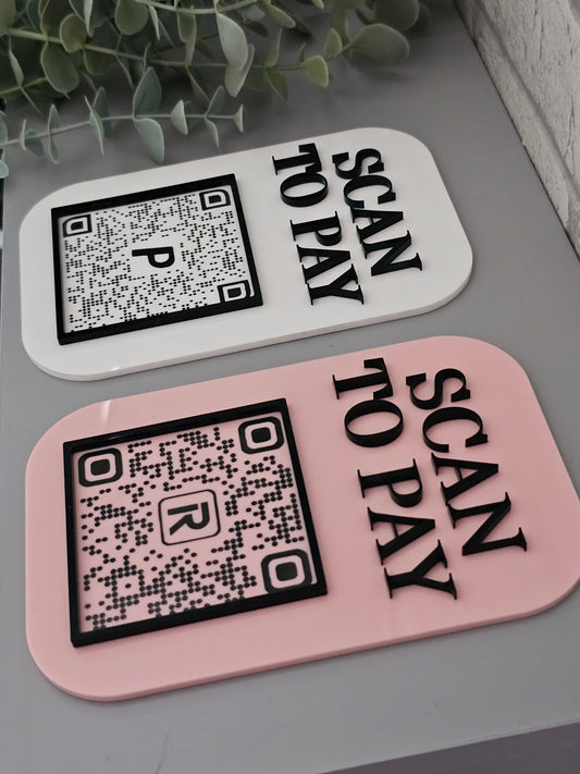 QR Code -  Scan To Pay Sign