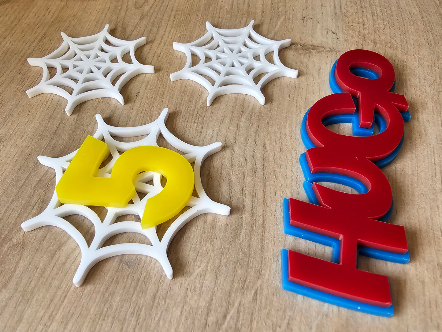 Spiderman Themed Cake Charms
