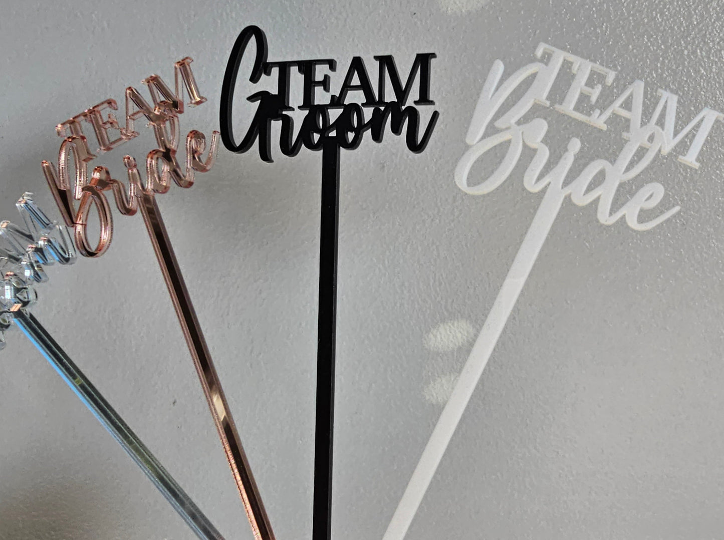 Team Bride/Team Groom Drink Stirrers