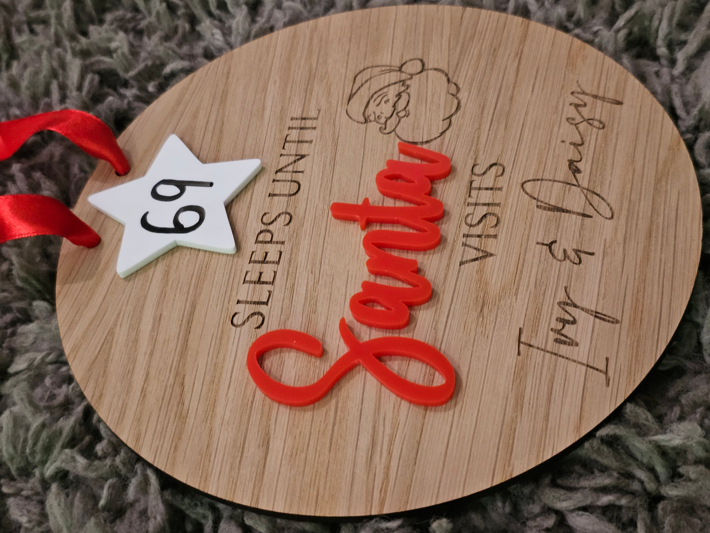 Christmas Countdown Sign