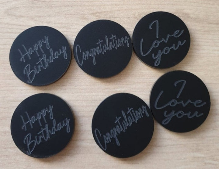 Personalised Cake Discs/Gift Tag