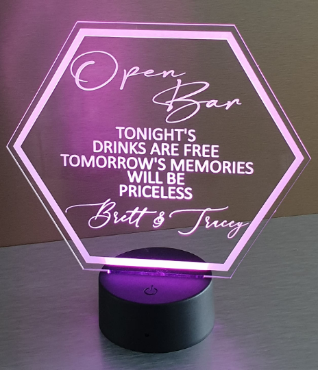 Open Bar LED Sign