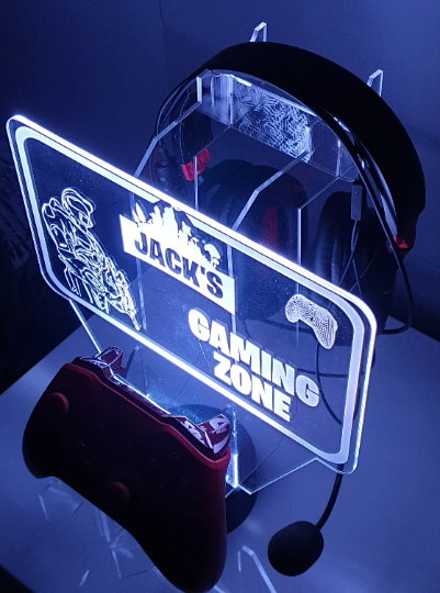 Personalised Gaming LED Sign – The Wood Grove Design