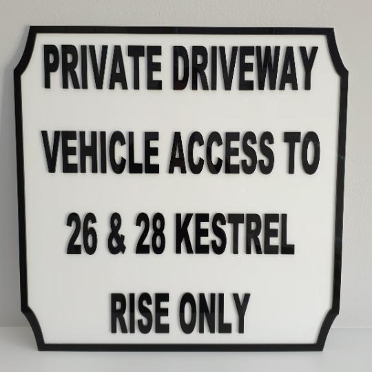 Personalised Private Parking Sign